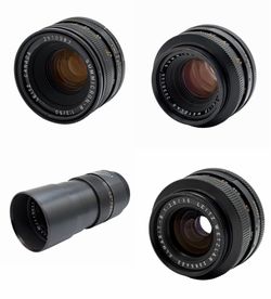 Leica Leitz Wetzlar Summicron-R Lenses 50mm F2, 35mm F3.5, 180mm F2.8