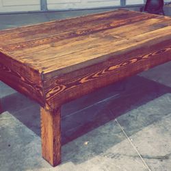 Custom rustic coffee table