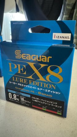 Seaguar Grandmax PE X8 Lure Edition JDM Braid Fishing Line 8-Strand (.8/18#)
