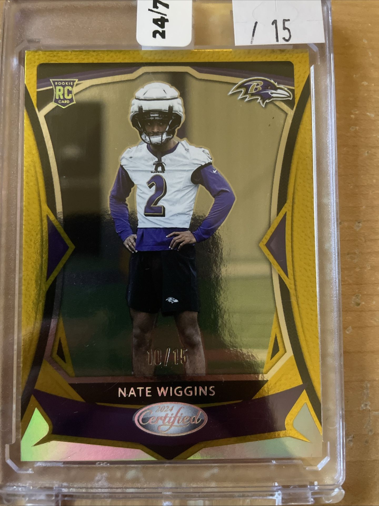 2024 Panini Certified - Rookies Nate Wiggins #10/15 (RC)