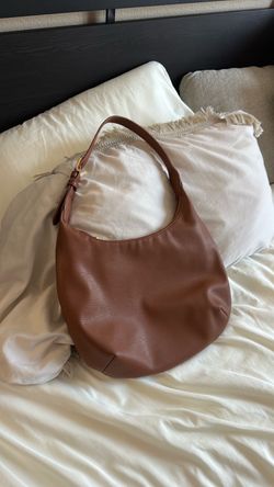 Brown leather bag