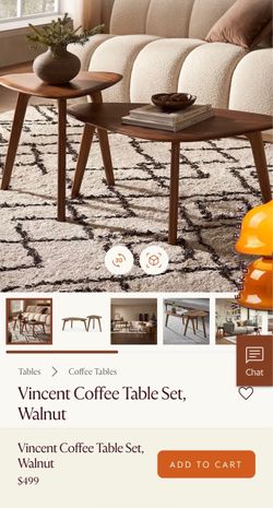 Wood nesting coffee tables