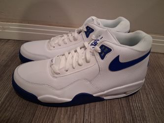 Nike Flight Legacy White Blue Sneakers size 10