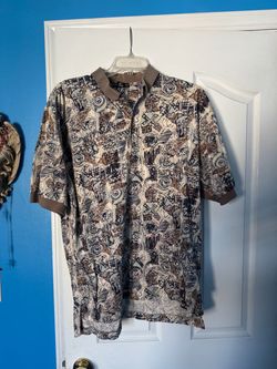Vintage Nike Golf Polo Shirt Men’s XL All Over Print Abstract Geometric 90s