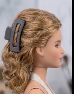 3 barbie doll hair clips