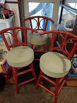 Three bar stools