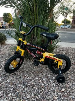 Tonka Mighty Bike Kids Bicycle with Training Wheels