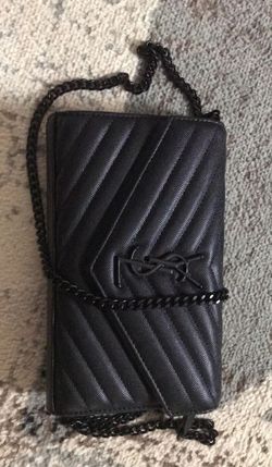 New ALL BLACK Saint Laurent Paris purse