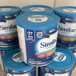 9 brand New Cans Of Similac Advanced