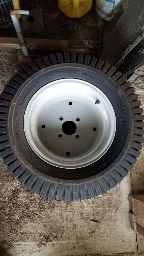 riding mower tires/ wheels