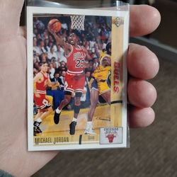 Michael Jordan Upper Deck 1991-92 Bulls Baseball Card Perfect Condition Very Clean