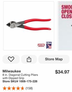 Milwaukee cutting pliers