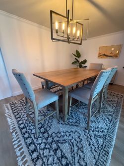 Dining Table Set with Chairs and Bench
