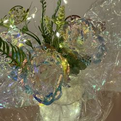 10 Irridecent Centerpieces With 2 Sets Of Lights