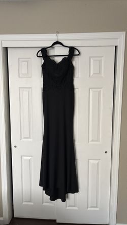 Black formal prom dress Medium (8-10)