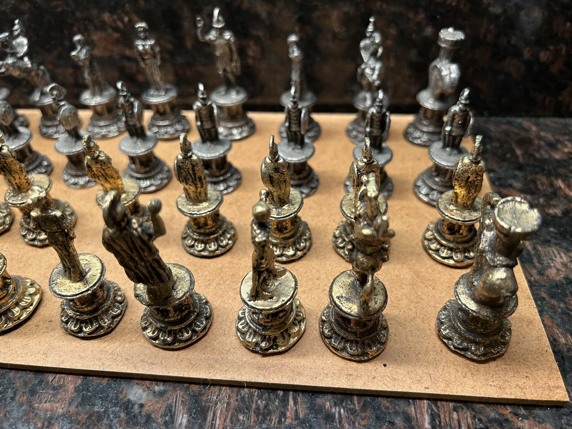 Vintage Chess Pieces.