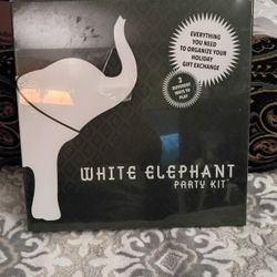 White Elephant Party Kit 
