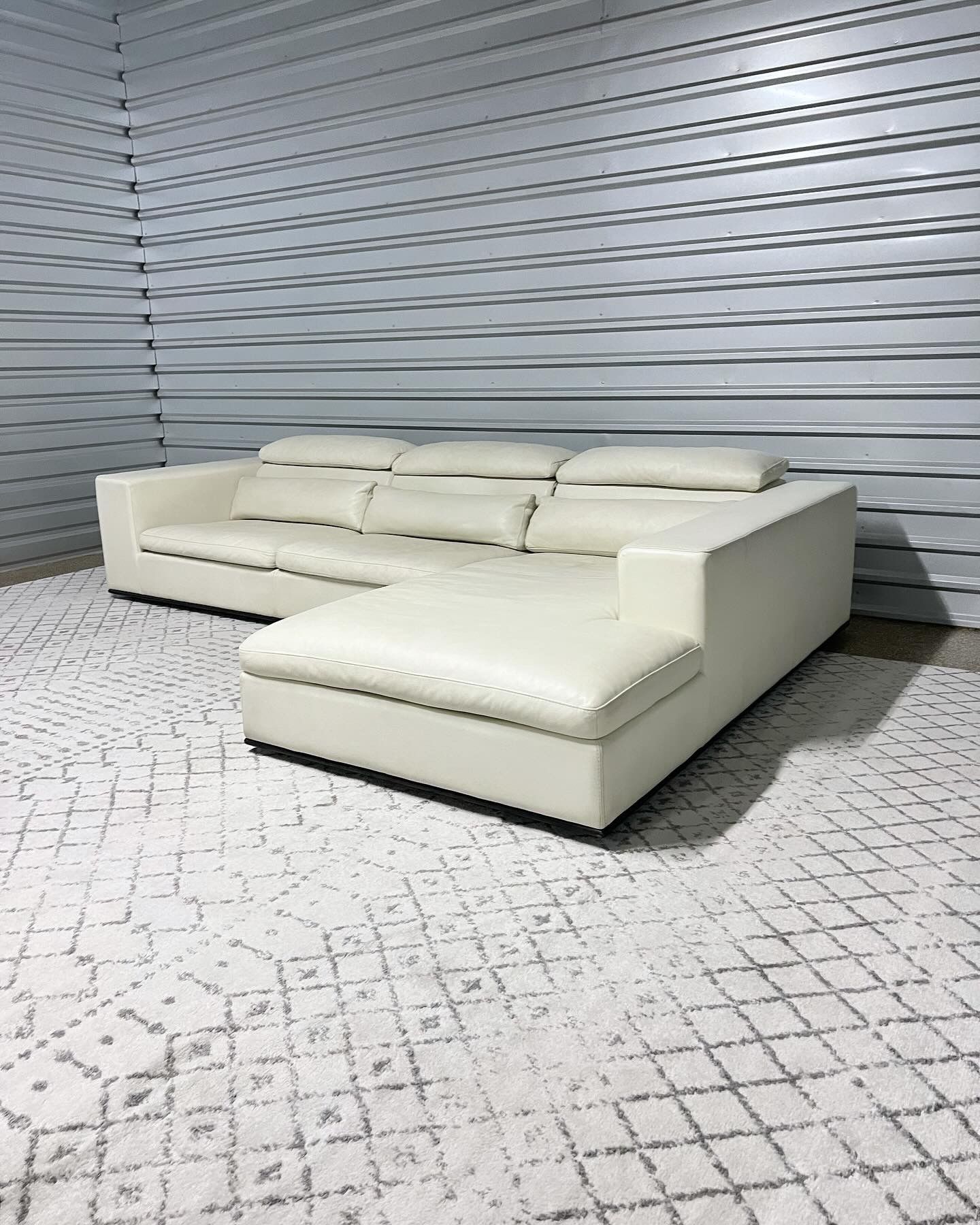 Roche Bobois Italian Leather Sofa