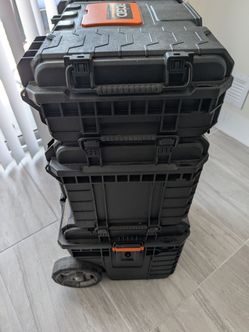 🧰 RIDGID Pro Gear Modular 3-Piece Rolling Tool System + Name Brand Tools — Moving Sale (~$800+ Value)