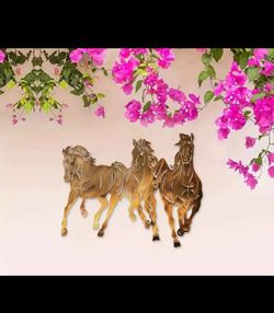 Horse Metal Wall Art (Size 2nd Picture)