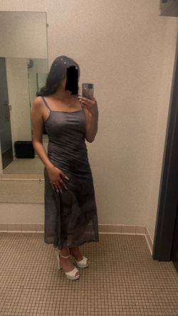 Gray marble dress