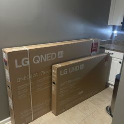 Brand New TVs For Sale.   75 “ And 55 “ Never Opened