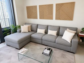 Ashley Furniture Gray Micro Couch