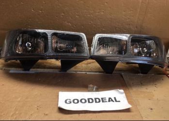 #OH62 Fit 03-23 Chevy Express/GMC Savana Replacement Headlight Pair 