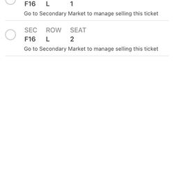 Red Sox Game 2/ Tickets 