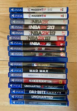 18 PlayStation 4 (PS4) Game Lot - Sports, Action & Shooters