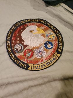 Big patch, FALLEN  HEROES COLECTORS ITEM  I ASK  $20.00 CASH