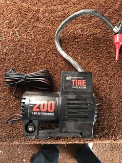 Cigarette lighter air compressor