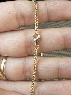 14k 2mm Plain Franco 24”