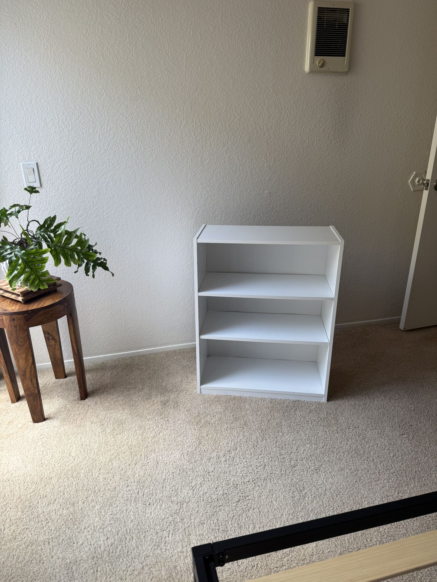 White 3-Shelf Bookcase – Simple & Clean
