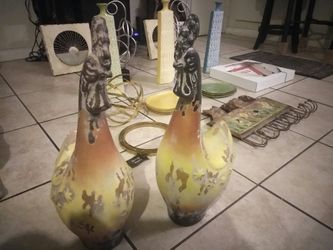 Home Decor, Clay Roosters