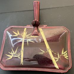 Maruni Occupied Japan  1940’s Silent Butler Maroon Bamboo, 7.5”, MISSPELLED 