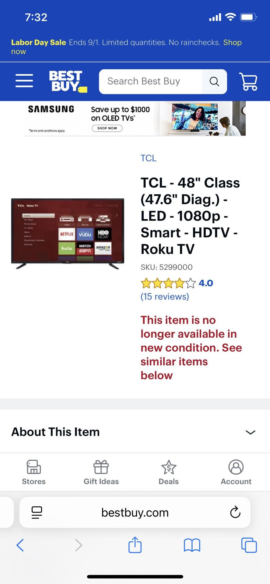 48 Inch Tv