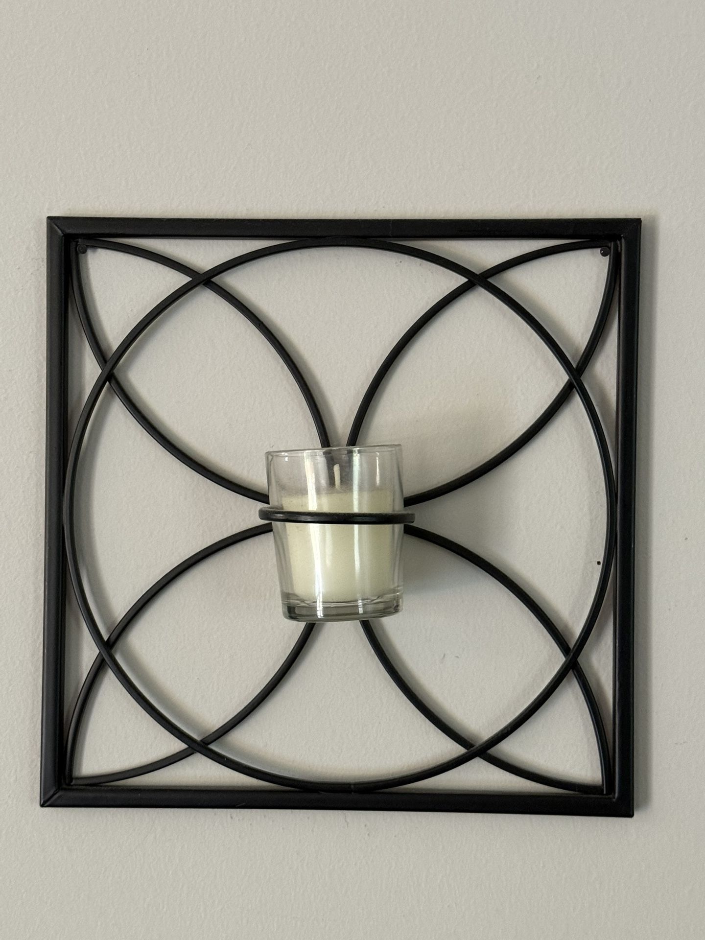 Set Of 4 Wall Mounted Votive Candle Holders