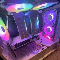 White custom built pc