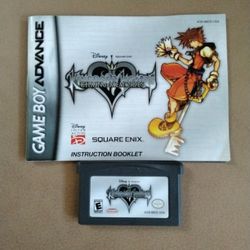 GBA Kingdom Hearts Chain Of Memories with Instruction Booklet 