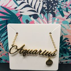 New Zodiac Sign Pendant Necklace With Diamond Pendant 