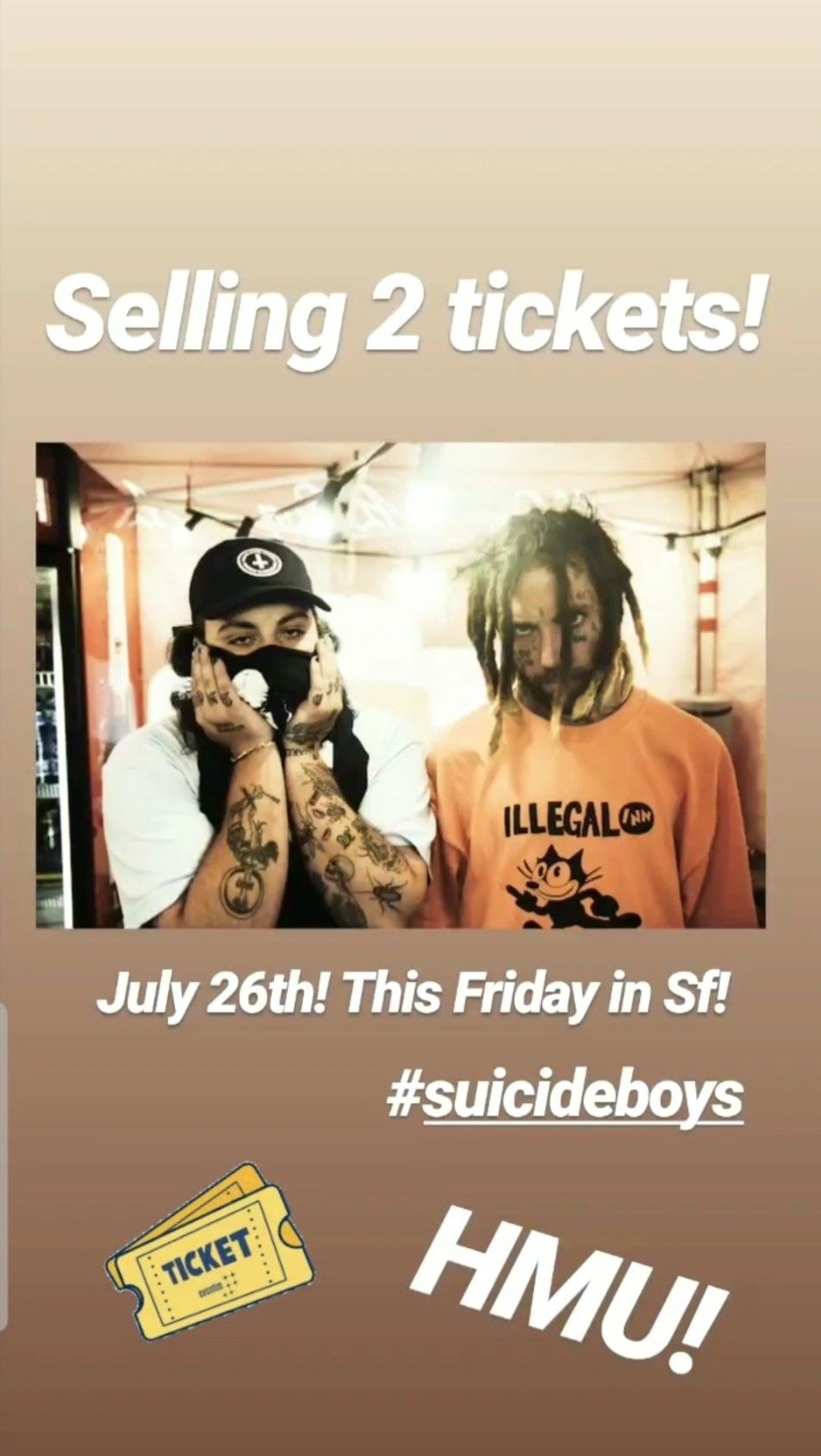 Suicide boys two tickets