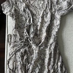 Reformation snakeskin print Dress