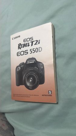 Camera Instruction manual Espanol for Rebel T2i camera