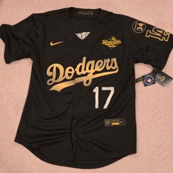 Shohei Ohtani Los Angeles Dodgers Jersey Black And Gold 