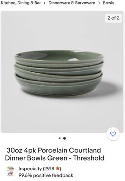 Threshold Porcelin Dinner Plates