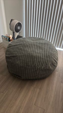 Grey beanbag