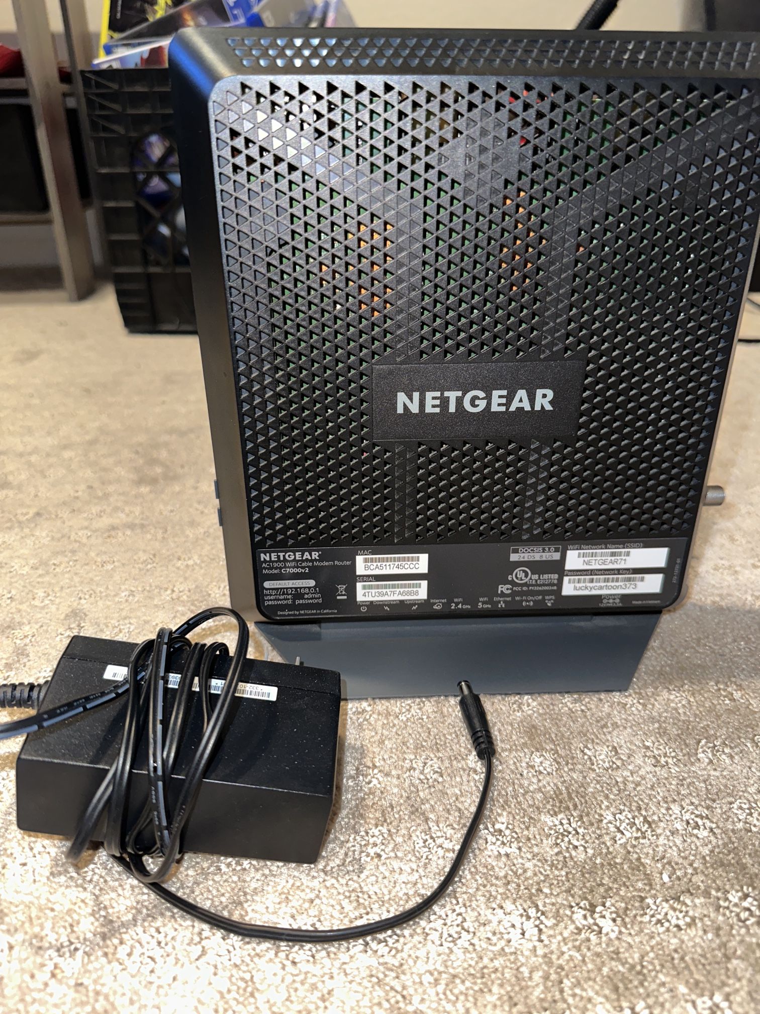 Netgear Nighthawk Wi-Fi Modem/Router