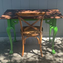 Vintage Desk Chinese Chippendale Solid Wood
