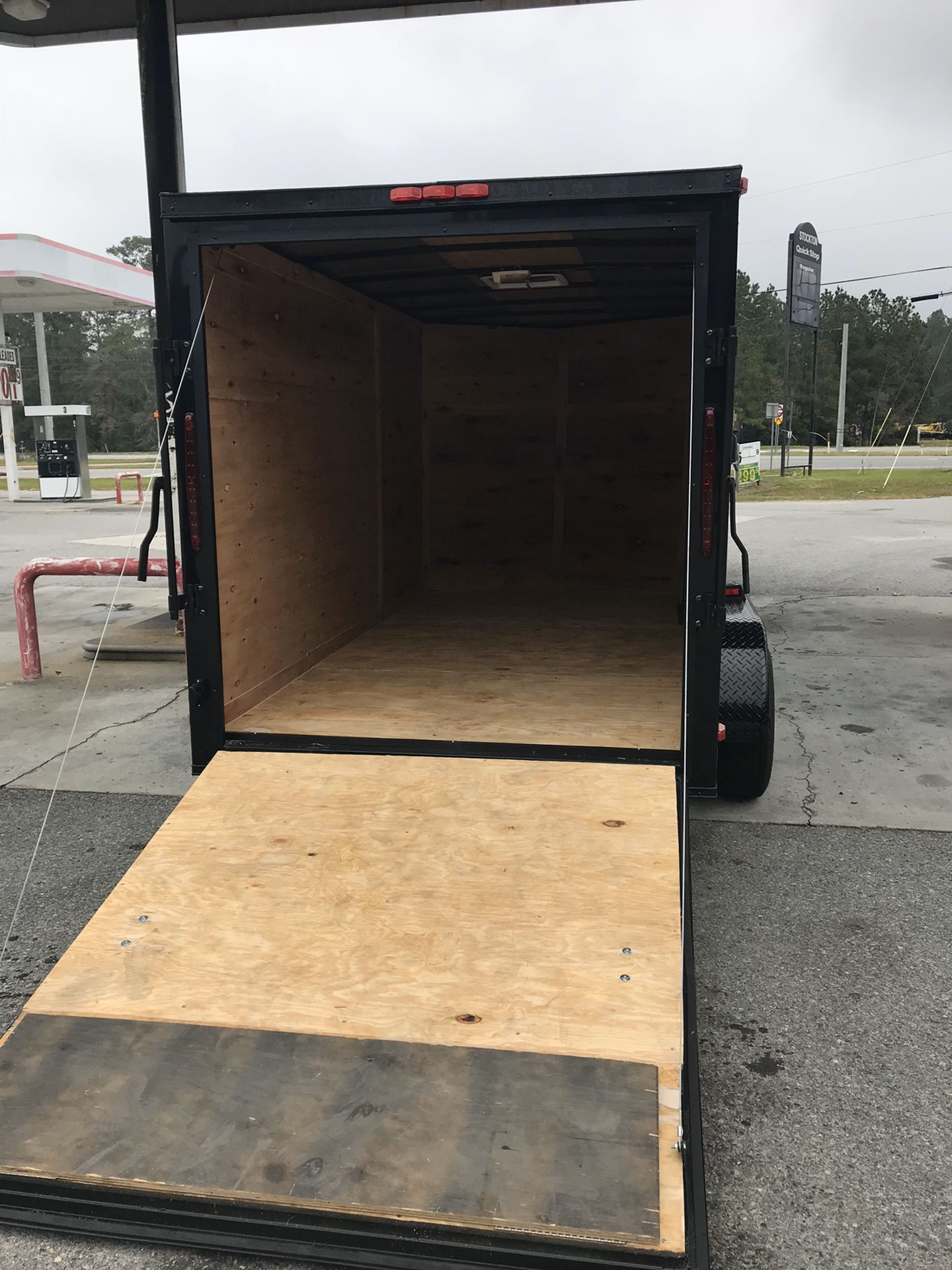 Brand new enclosed trailer 7x14TA2 blackout edition with warranty and ready for you to start your business